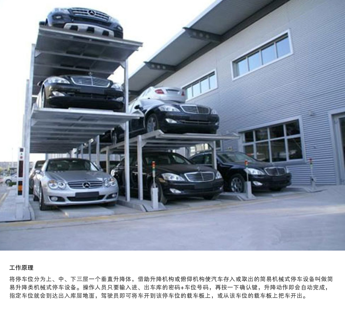 立體停車PJS3D2三層地坑簡易升降停車設備工作原理.jpg